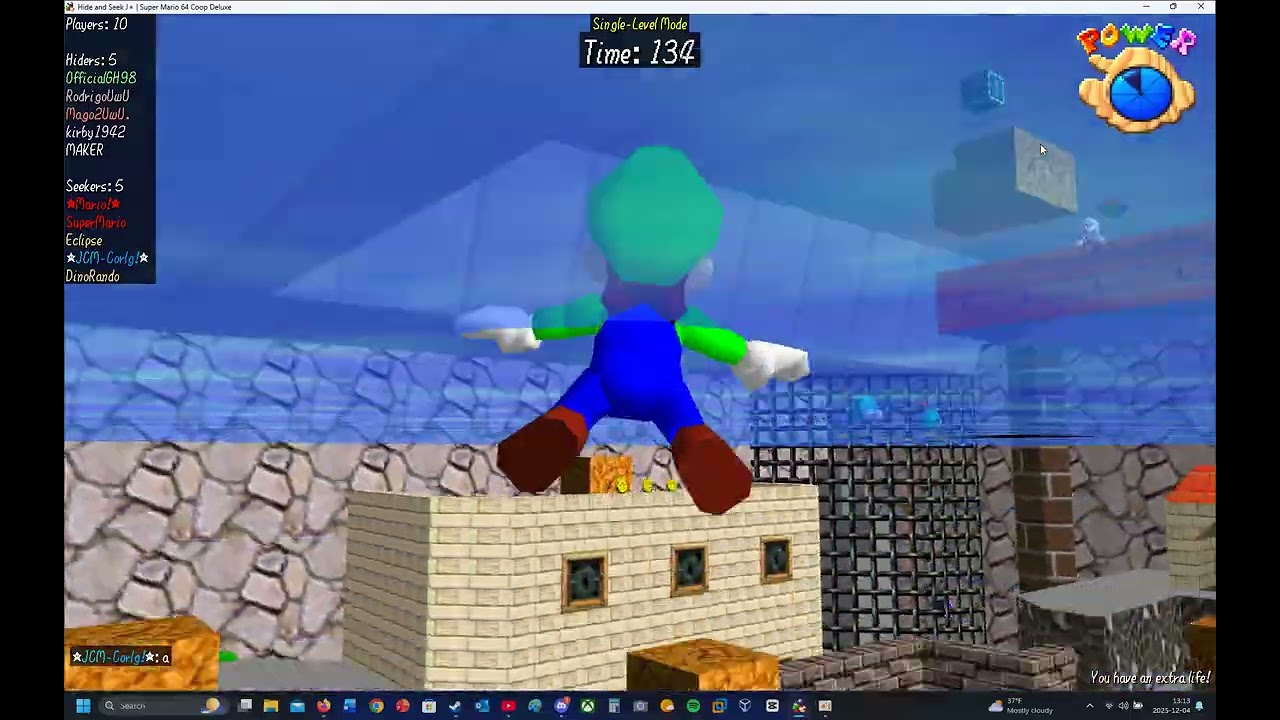 SM64 Co-Op Deluxe - Hide and Seek (Single Level Mode) Gameplay