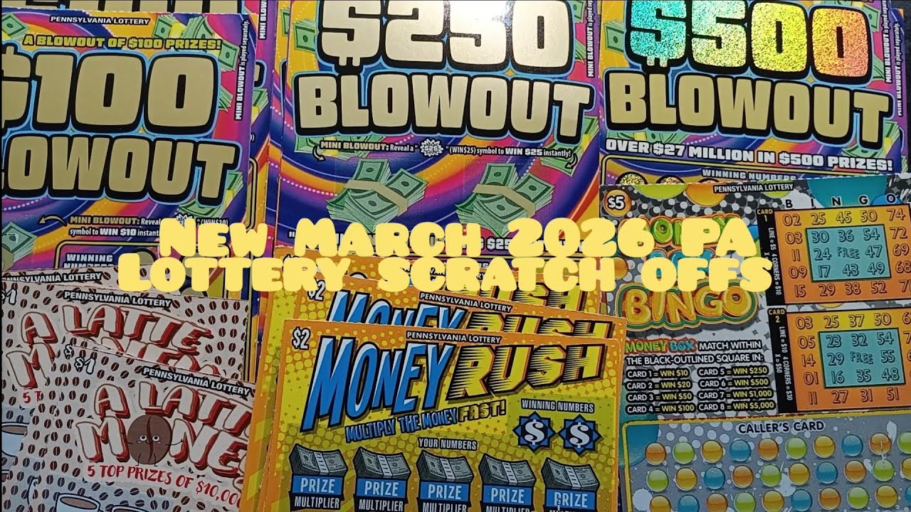 New March 2026 Pennsylvania Lottery scratch offs 🆕🎫🍀🤞