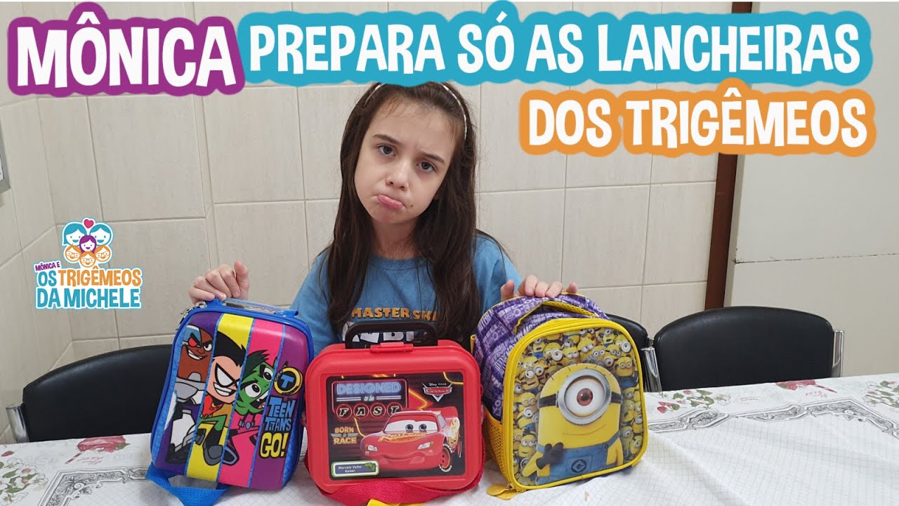 MÔNICA prepara SÓ as LANCHEIRAS dos TRIGÊMEOS | Saiba POR QUE isso aconteceu