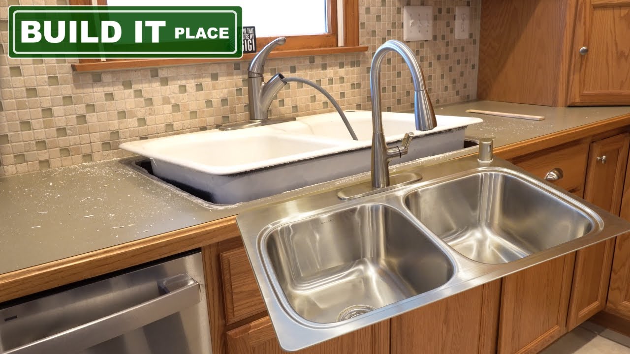 Removing a Heavy Cast Iron Kitchen Sink and Replacing it with a Stainless-Steel Sink