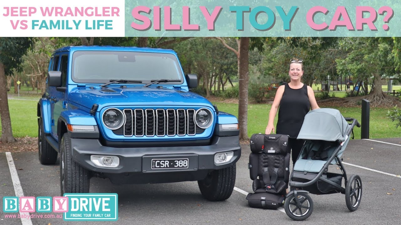 Jeep Wrangler Surprisingly Fits THREE Child Seats!