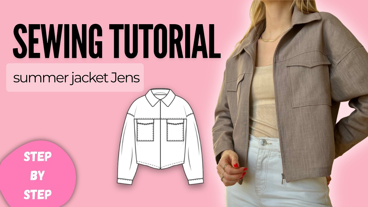 Sewing tutorial Jens jacket/ step-by-step - with sewing pattern