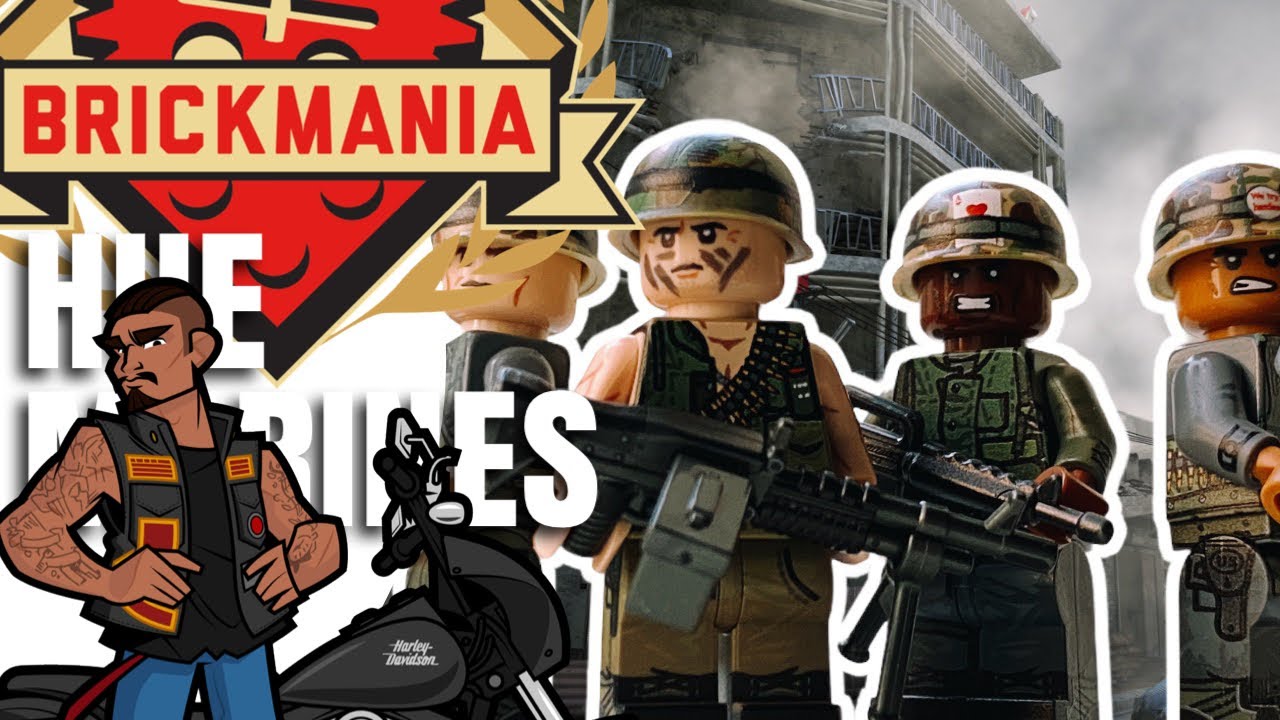 Brickmania | Hue Marines and Machine Gunner | Custom LEGO Minifigure