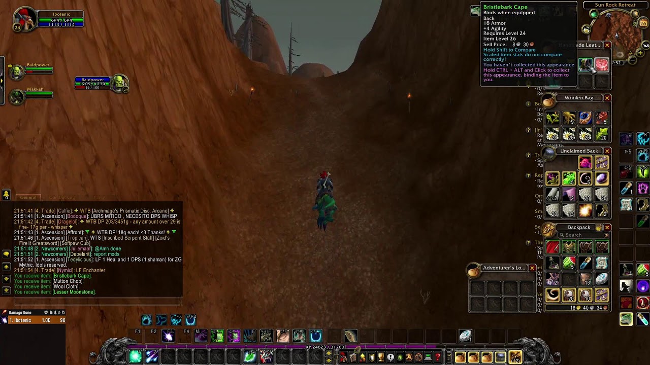 Leveling Feral Druid (Possibly Others) On Ascension's Classic+ | Warcraft Reborn | Bronzebeard