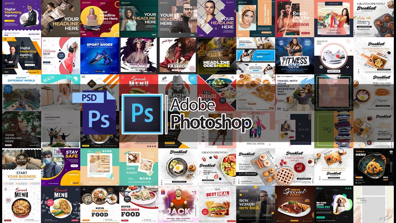 Social Media Banners Ultimate Bundle Template Psd Free😎