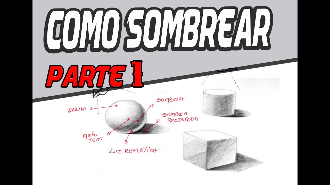 Como aprender a desenhar#8 LUZ E SOMBRA part 1/3
