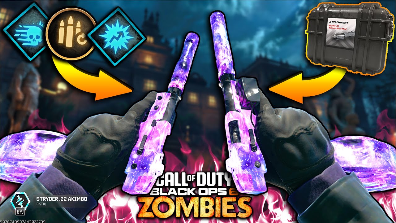The NEW *KING* of BO6 Zombies | BEST Stryder 22 BURST MOD Attachments & Augments