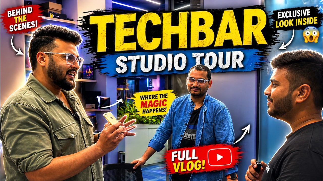 TechBar  @TechBar  Aka Sanchit Shokeen STUDIO Tour Vlog !