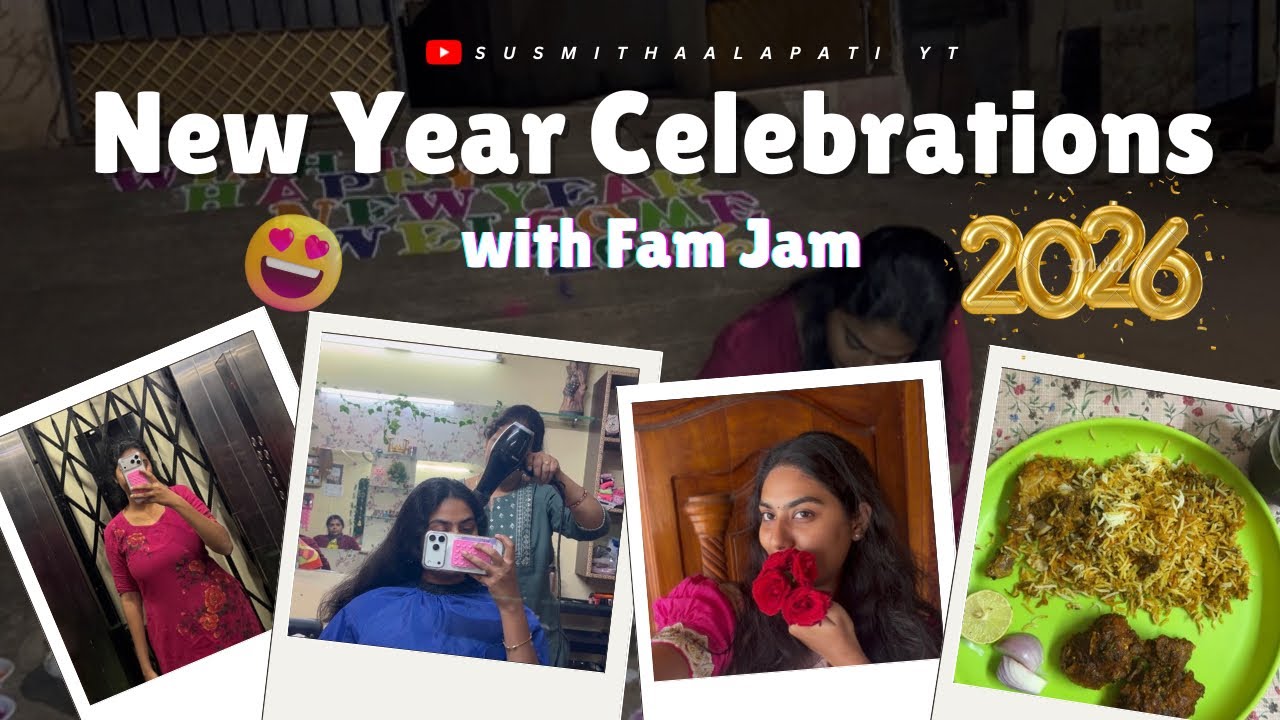 NewYear Celebrations❤️🥳 || 2026 || Susmitha Alapati