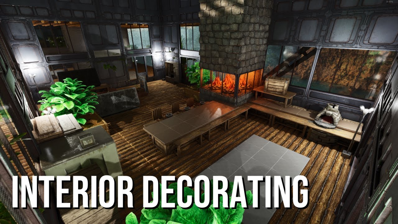 Ark Survival Ascended: Modern Clifftop House Interior