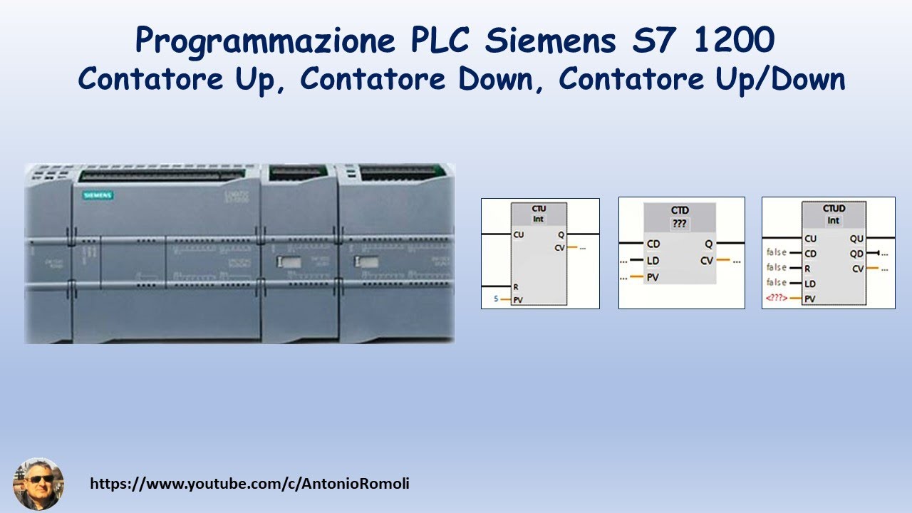 Siemens S7-1200 PLC: Programming the up counter, down counter, and up-and-down counter