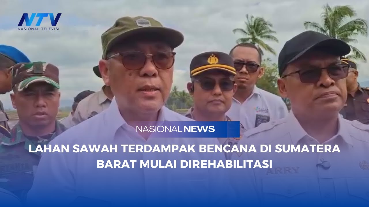 LAHAN SAWAH TERDAMPAK BENCANA DI SUMATERA BARAT MULAI DIREHABILITASI