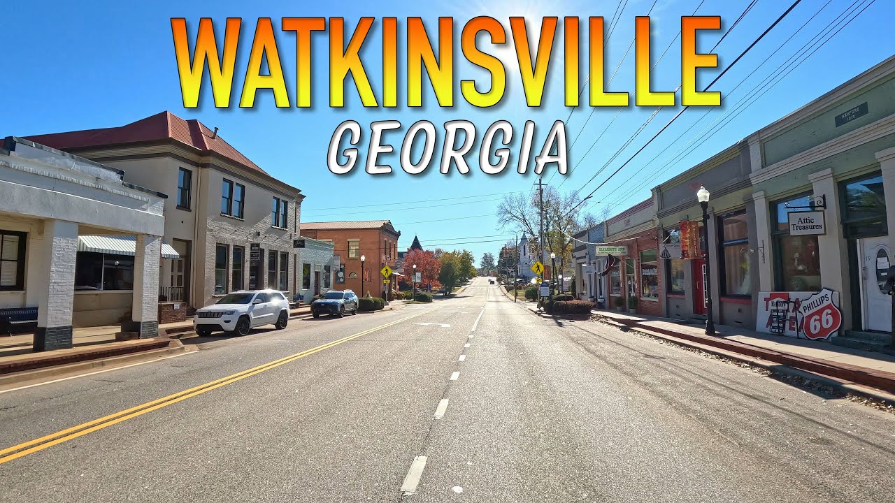 Watkinsville Georgia Driving Through