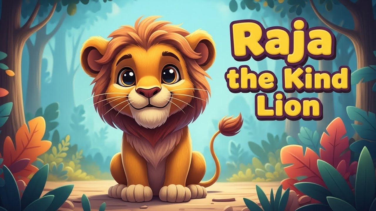 Raja the Kind Lion 🦁 | A Heartwarming Kids Story About Kindness & Friendship