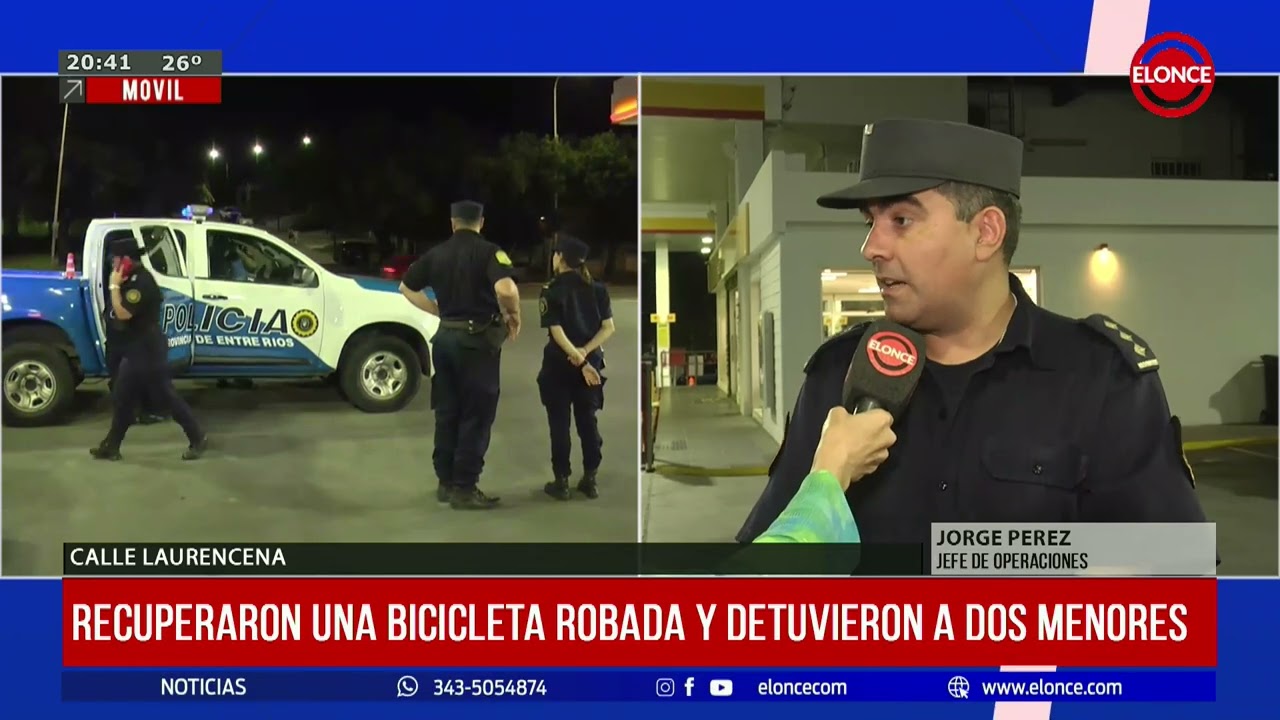 Recuperaron una bicicleta robada y detuvieron a dos menores