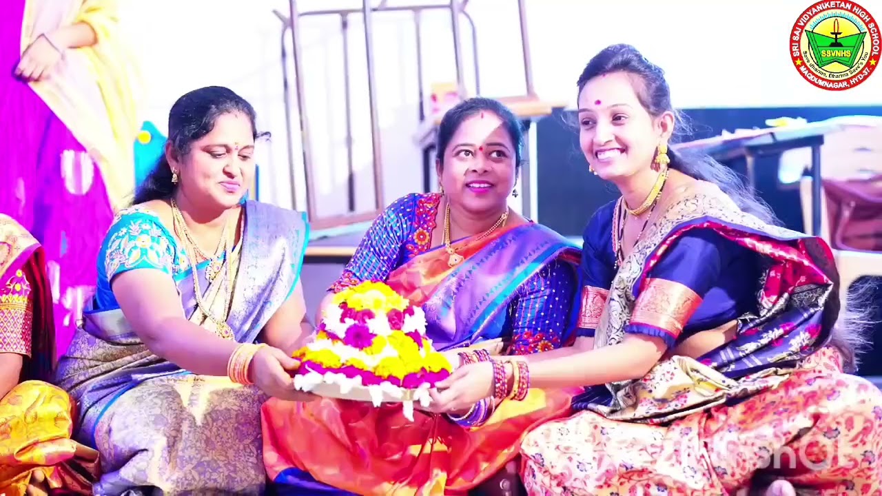 Bathukamma celebrations #Sri Sai Vidyaniketan High school ♥️🌺🌹🌼🌻😍🌼🥀