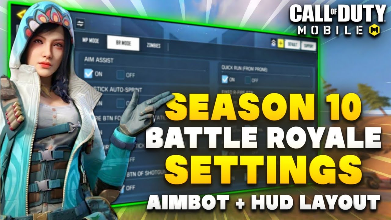 НАСТРОЙКИ AIMBOT для 10-го сезона &laquo;Королевской битвы&raquo; | COD Mobile | Лучшая чувствительность и ра...