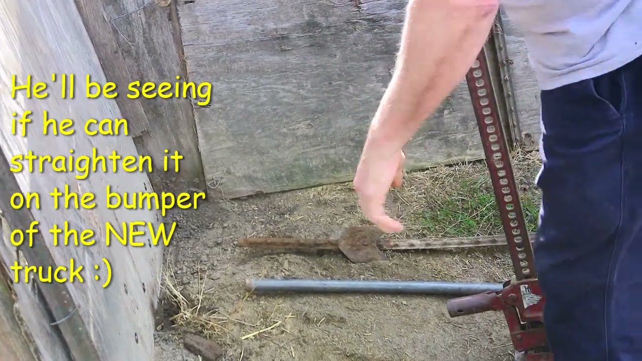 Helpful tip #9 - How to pull a steel fence post out when it's been in the ground for a while
