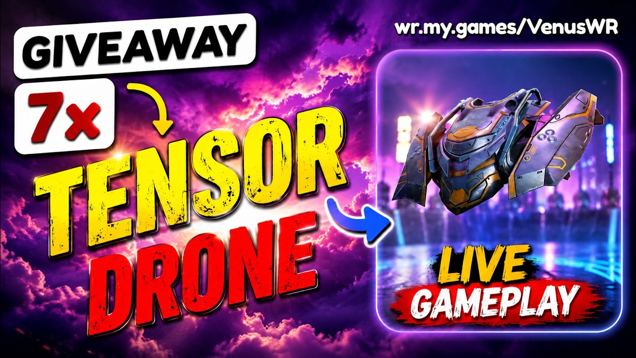 Giveaway 7x Tensor Drone - Gameplay with Waymaker  #WRWinTensor