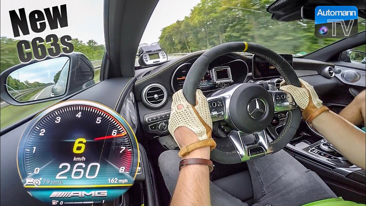 2019 C63s AMG (510hp) - 0-280 km/h RACE START🏁