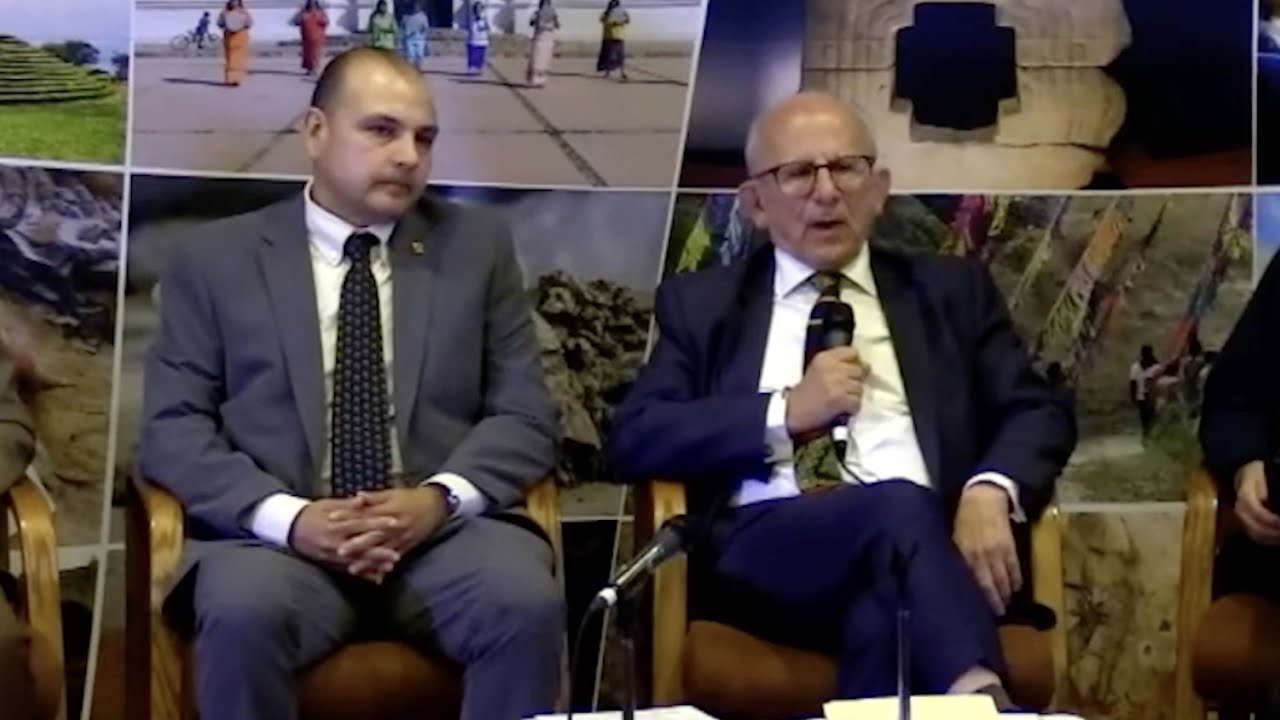 Mensaje de Diego Prieto, y Omar Vázquez, director general del INAH