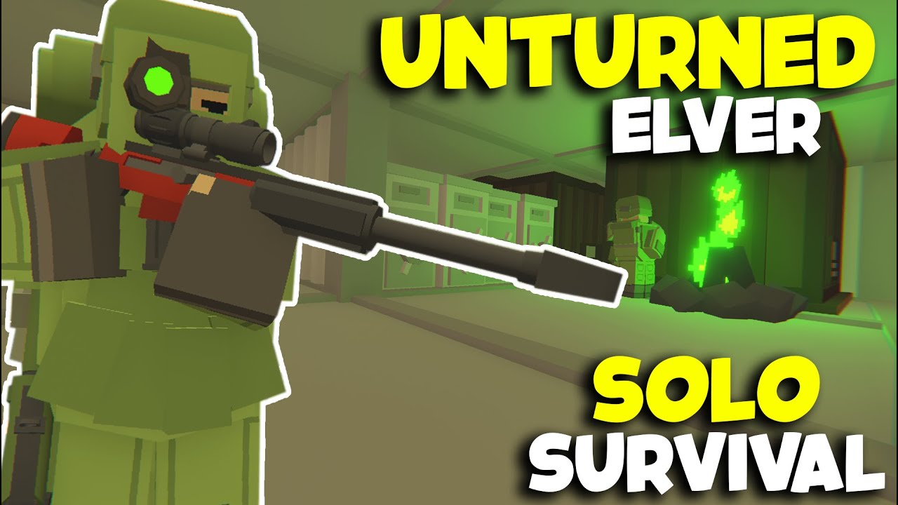 Путешествие в одиночку от нуля до полного снаряжения — PvP за эльфов в Unturned.