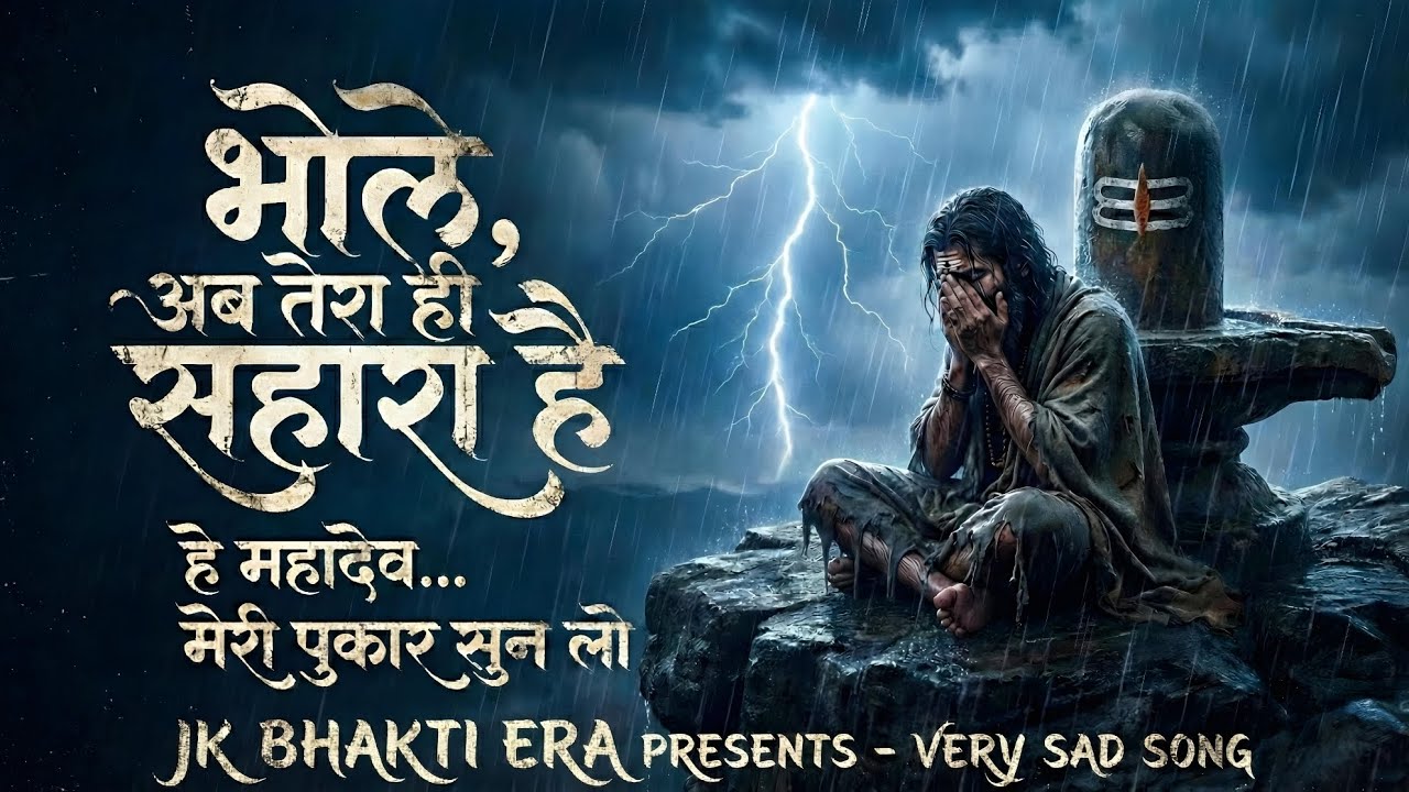 रुला देने वाला शिव भजन😭 | Bhole Ab Tera Hi Sahara Hai | Mahadev Very Sad Song 2026 | Jk Bhakti Era
