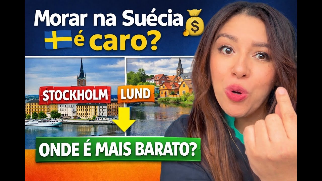 Morar na Suécia é caro? 💸 Stockholm x Lund x Cidade Barata 🇸🇪#VidaNaSuécia