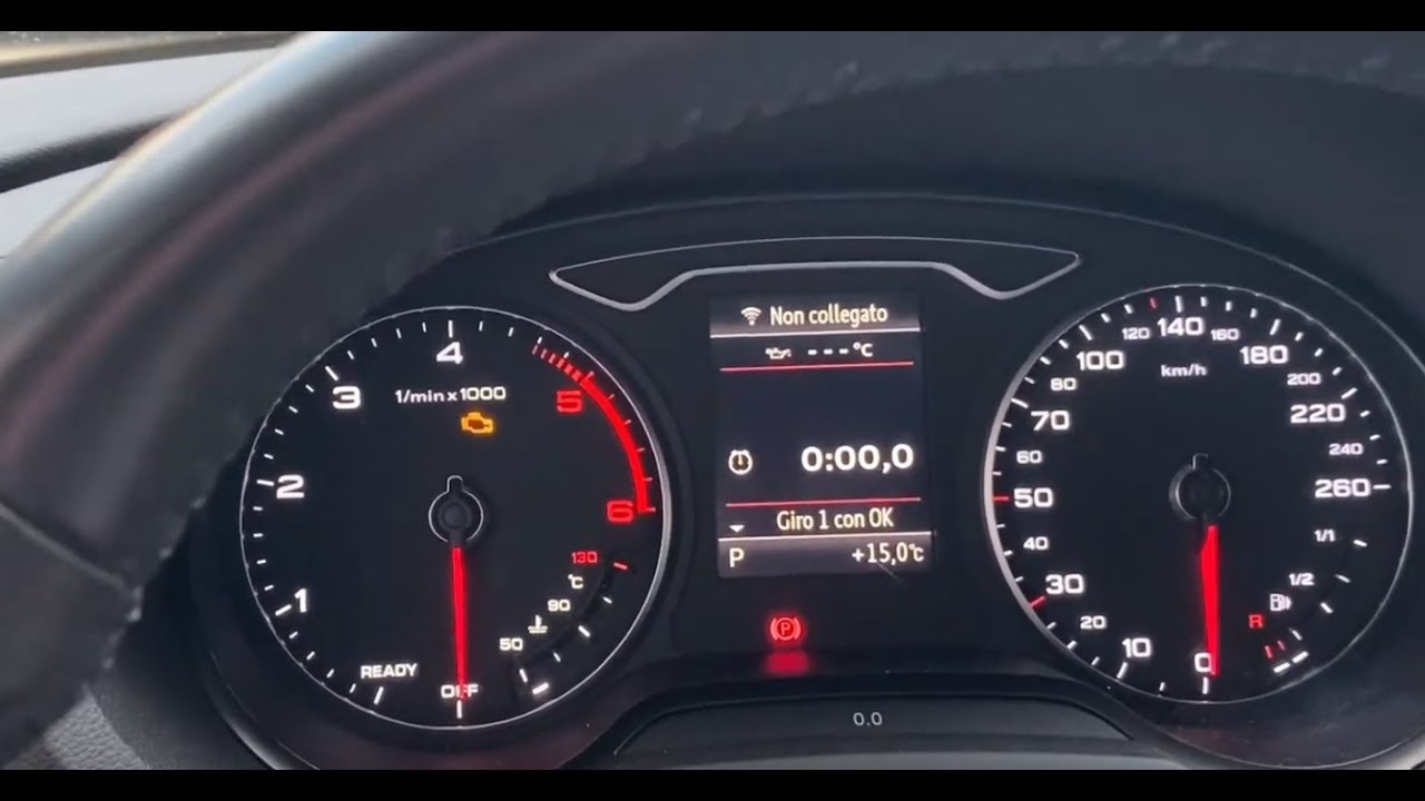 Audi A3 8V Restyling Intera Video Codifica ObdEleven: Lap timer - Temperatura Olio in 2 modi differ.