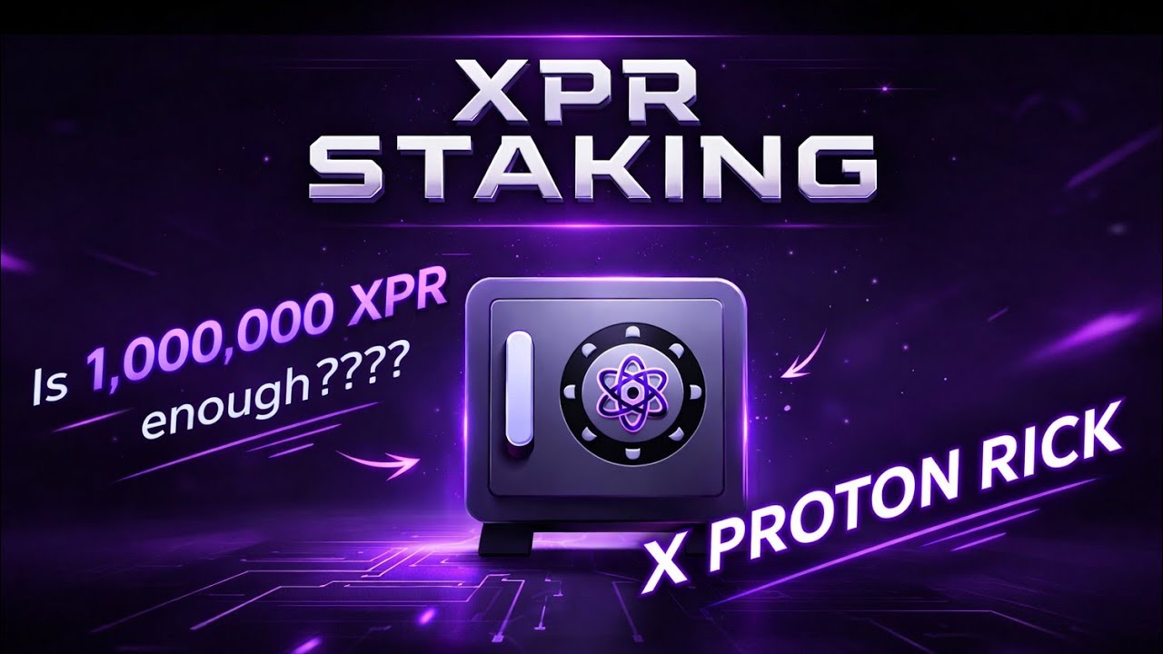 ⚛ Is 1 MILLION XPR enough? #Staking #XPRNetwork #Passiveincome #Crypto #Webauth #Metallicus #Defi ⚛