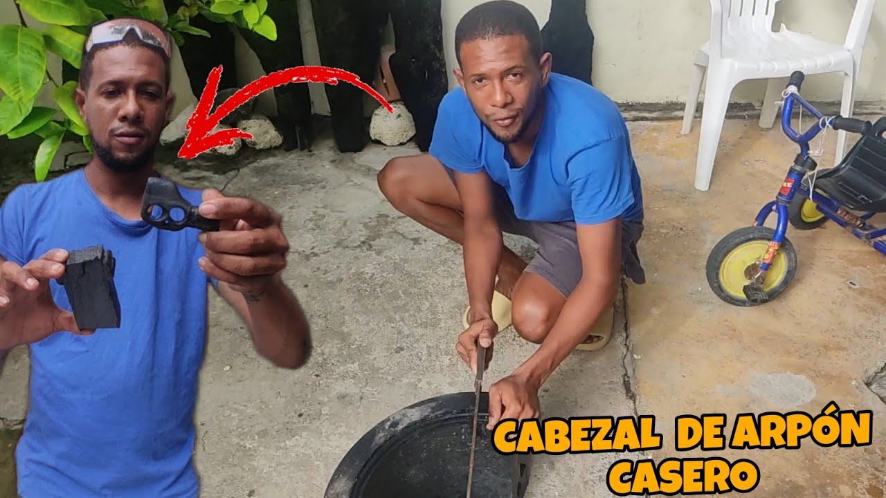 CABEZAL DE ARPÓN CASERO DE UN MATERIAL MUY BUENO Y RESISTENTE PARA LA #pesca