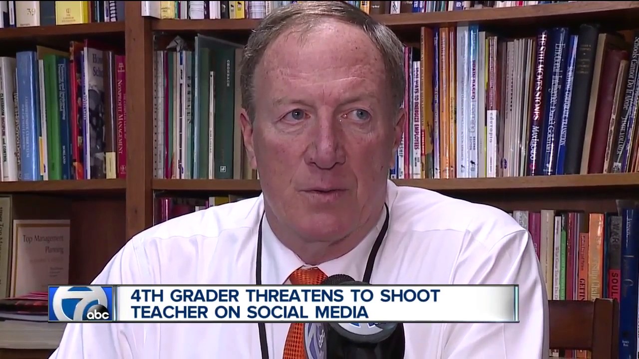 Fourth grade student suspended after threatening to shoot teacher
