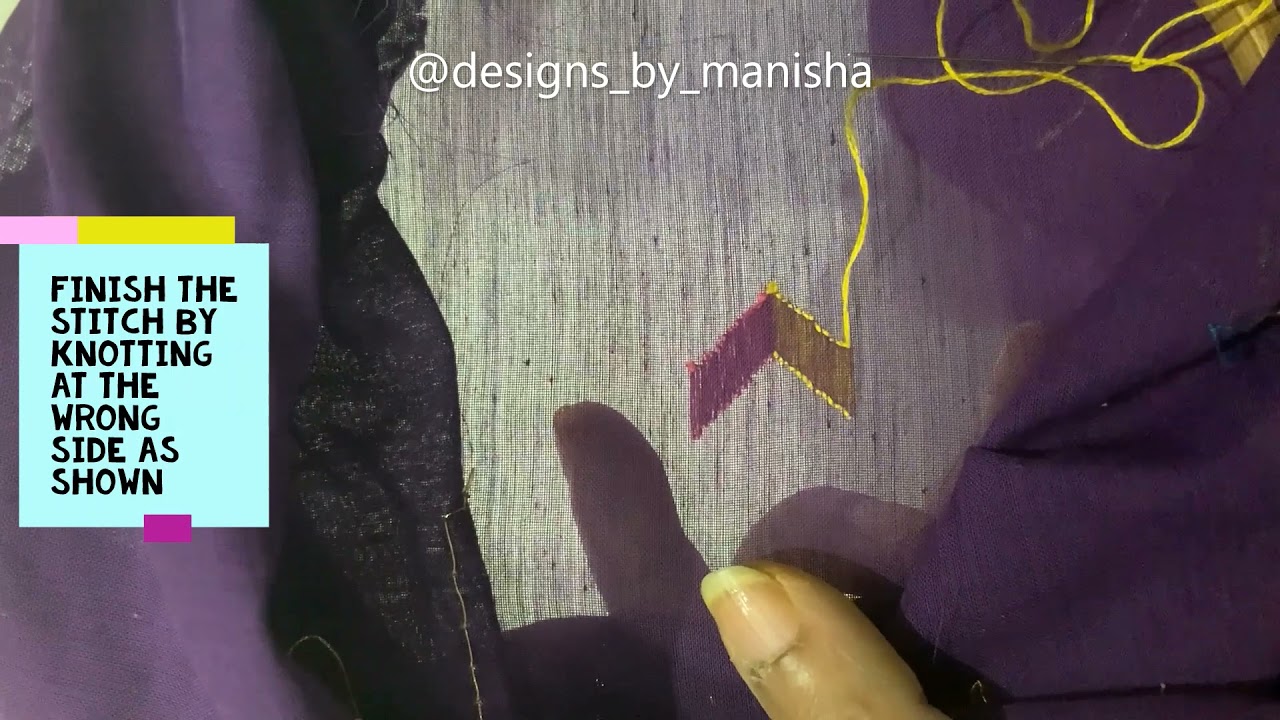PHULKARI - DARNING STITCH,TWO SHADES