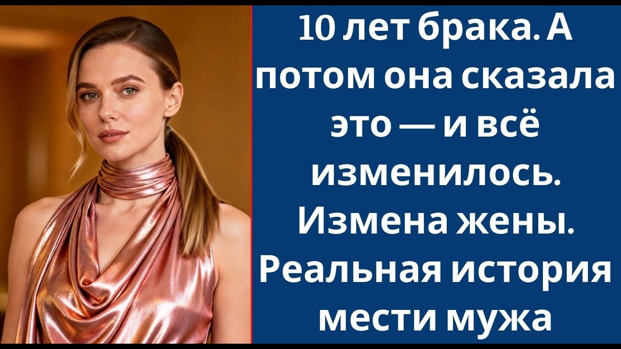 10 лет брака  А потом она сказала это — и всё изменилось  Измена жены  Реальная история мести му