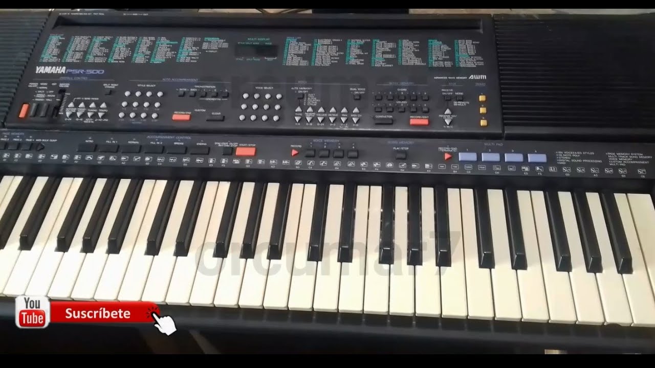 reparación teclado Yamaha  psr500 prende no suena el teclado