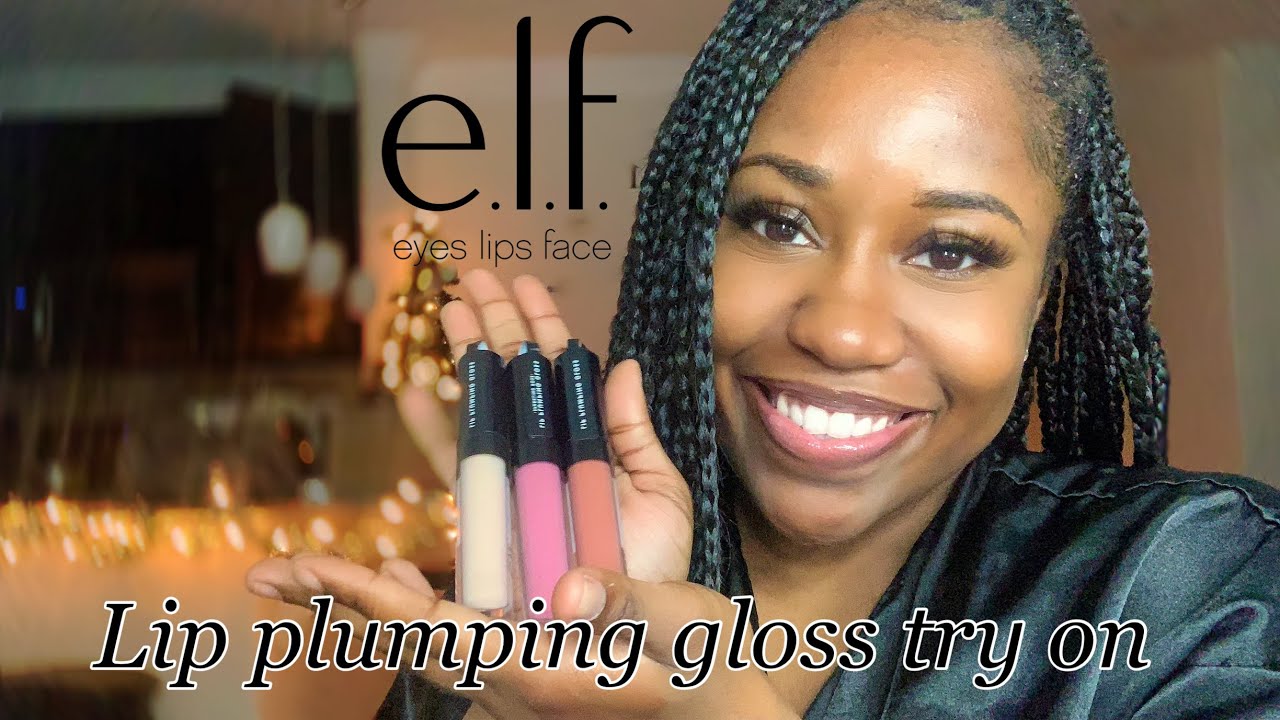 TRYING THE NEW ELF LIP PLUMPING GLOSSES | IS IT WORTH IT? HONEST REVIEW