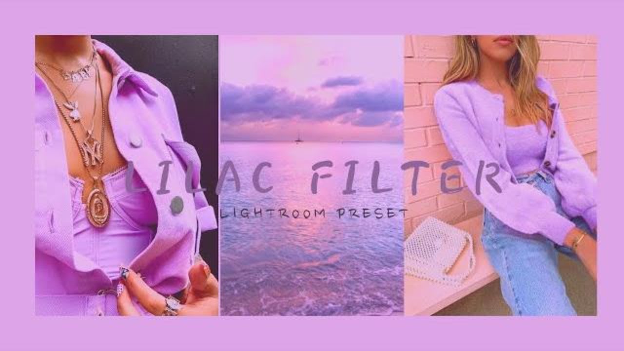 Lilac Aesthetic Filter- Free Lightroom  Presets - Lilac Preset - Aesthetic Preset ( koloro Preset )