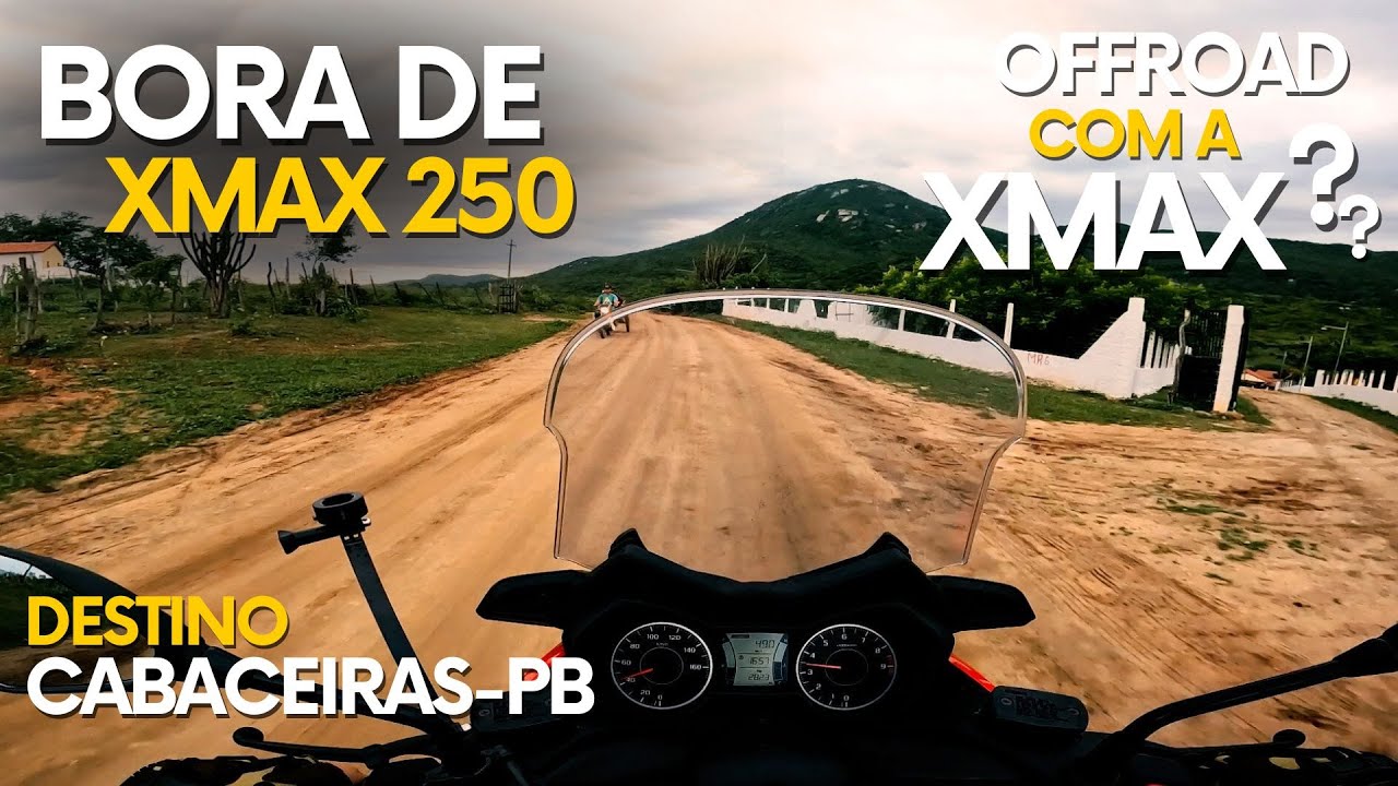 Primeira VIAGEM de SCOOTER YAMAHA XMAX 250 - Cabaceiras - PB | Bora de XMAX 250