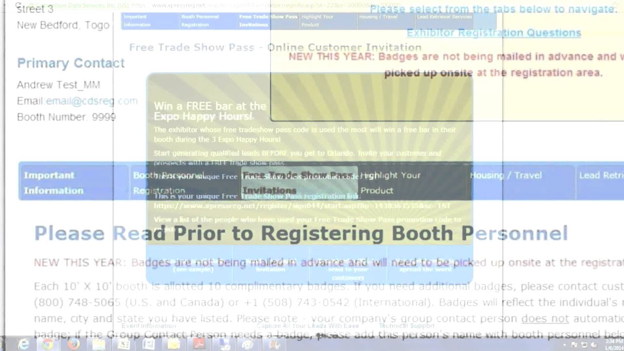 ISA Sign Expo 2014 Free Trade Show Pass Tutorial