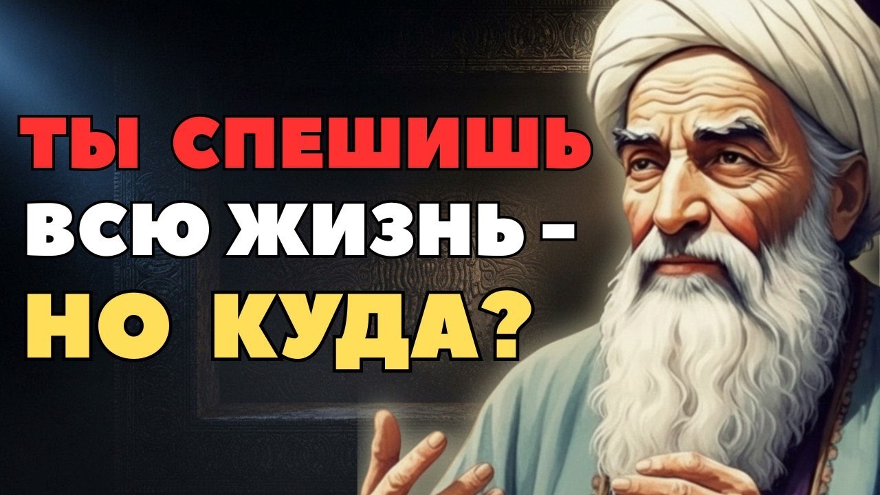 Ты спешишь — и теряешь жизнь. Хайям о том, как остановиться и наконец почувствовать себя живым.