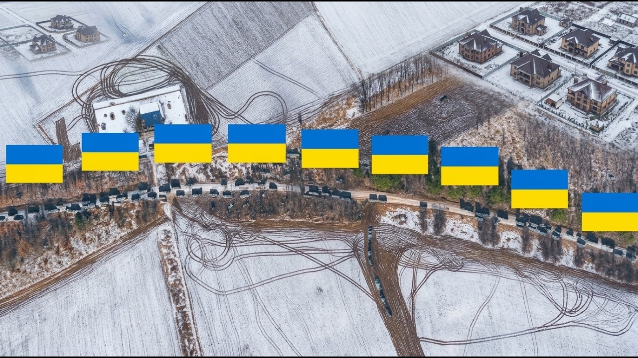 Российские беспилотники FPV внезапно атаковали украинский конвой