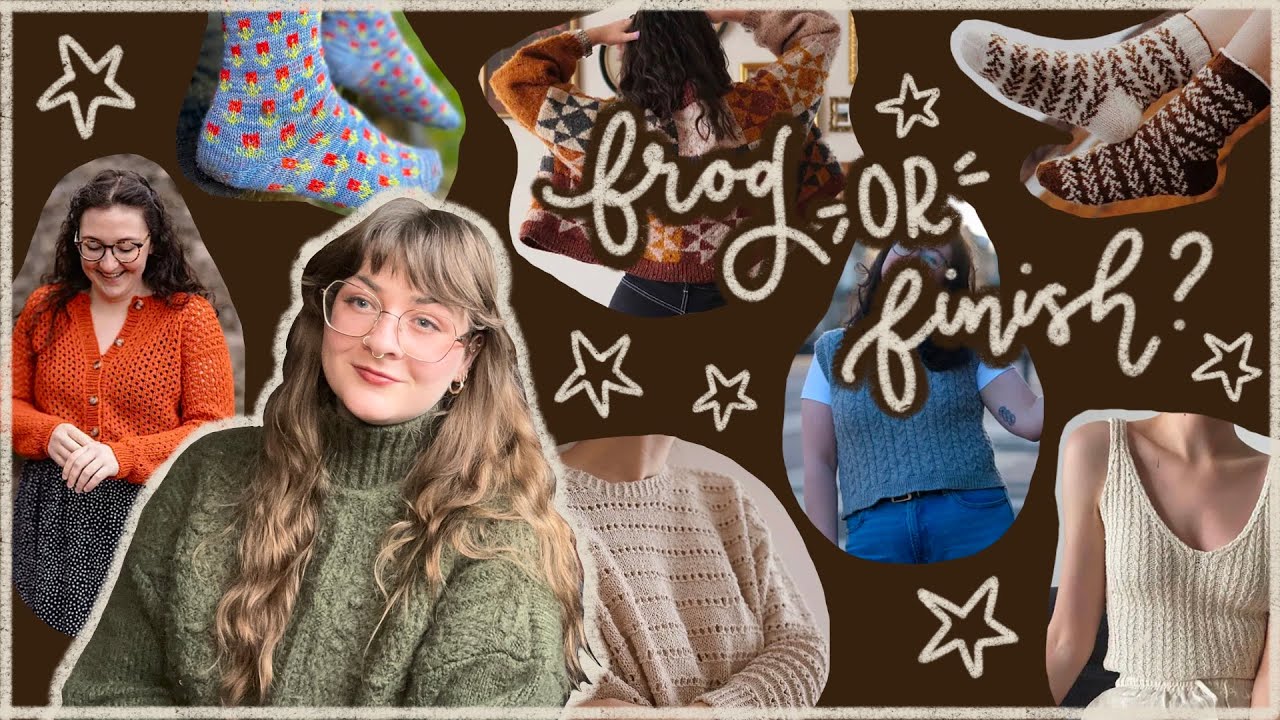 Frog or Finish? | Assessing all my UNFINISHED 2024 knitting WIPs!