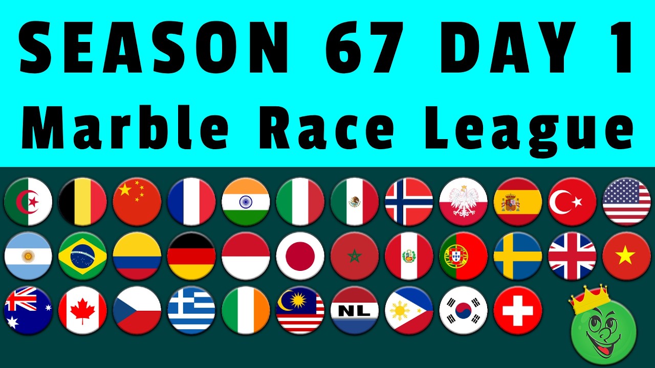 Marble Race League Season 67 Day 1 Marble Race / Marble Race King