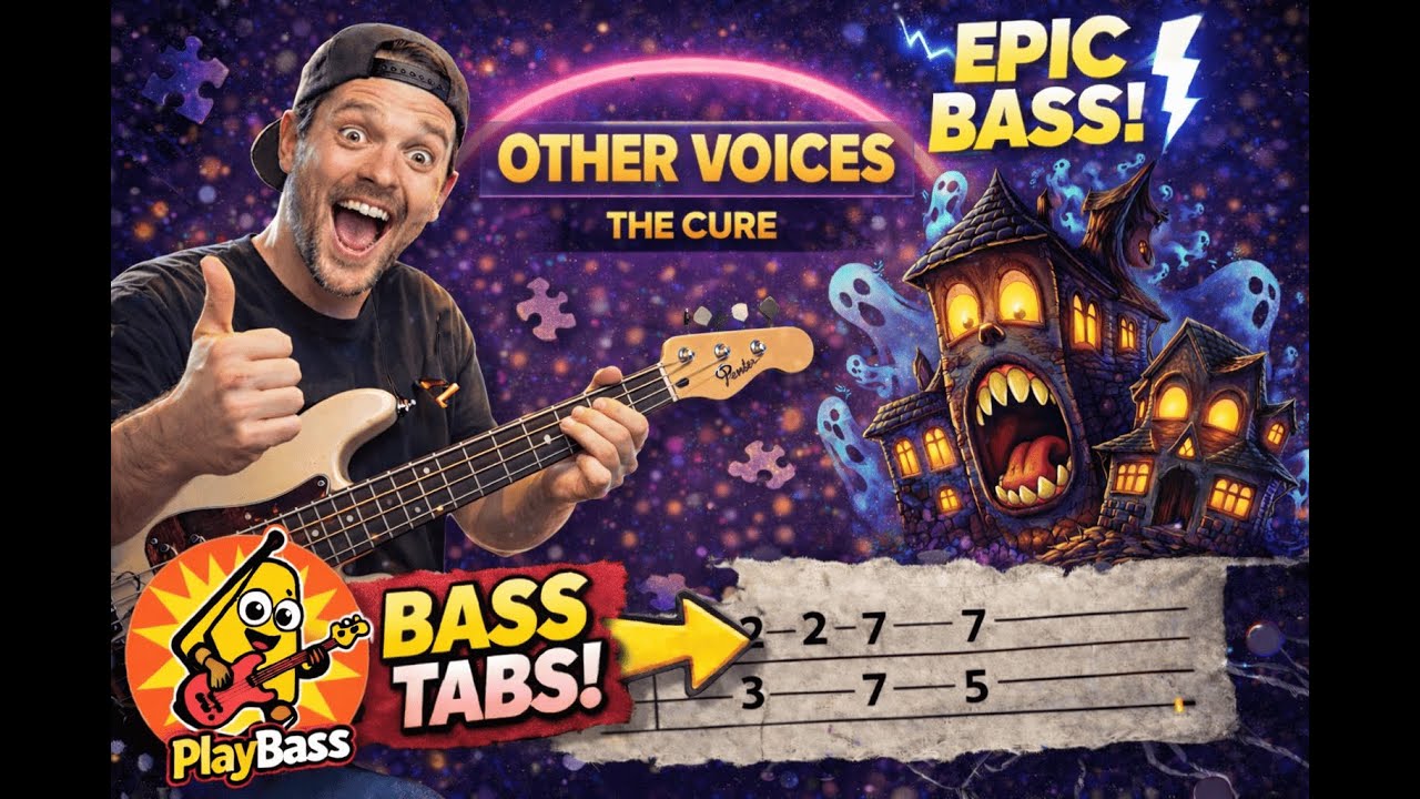 Other Voices – The Cure (Bass Cover + Tab)