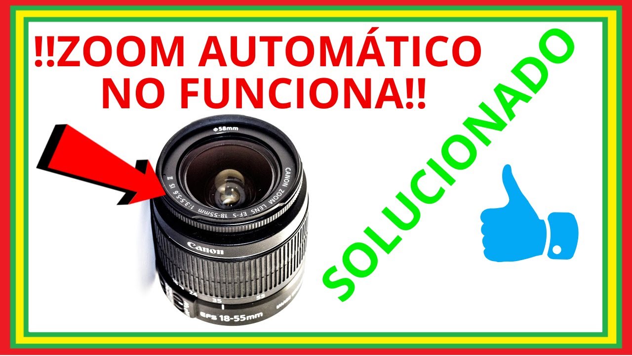 REPARACIÓN del ENGRANAJE del ZOOM AUTOMÁTICO del OBJETIVO CANON 18-55 mm ef-s f/3,5-5,6 IS II