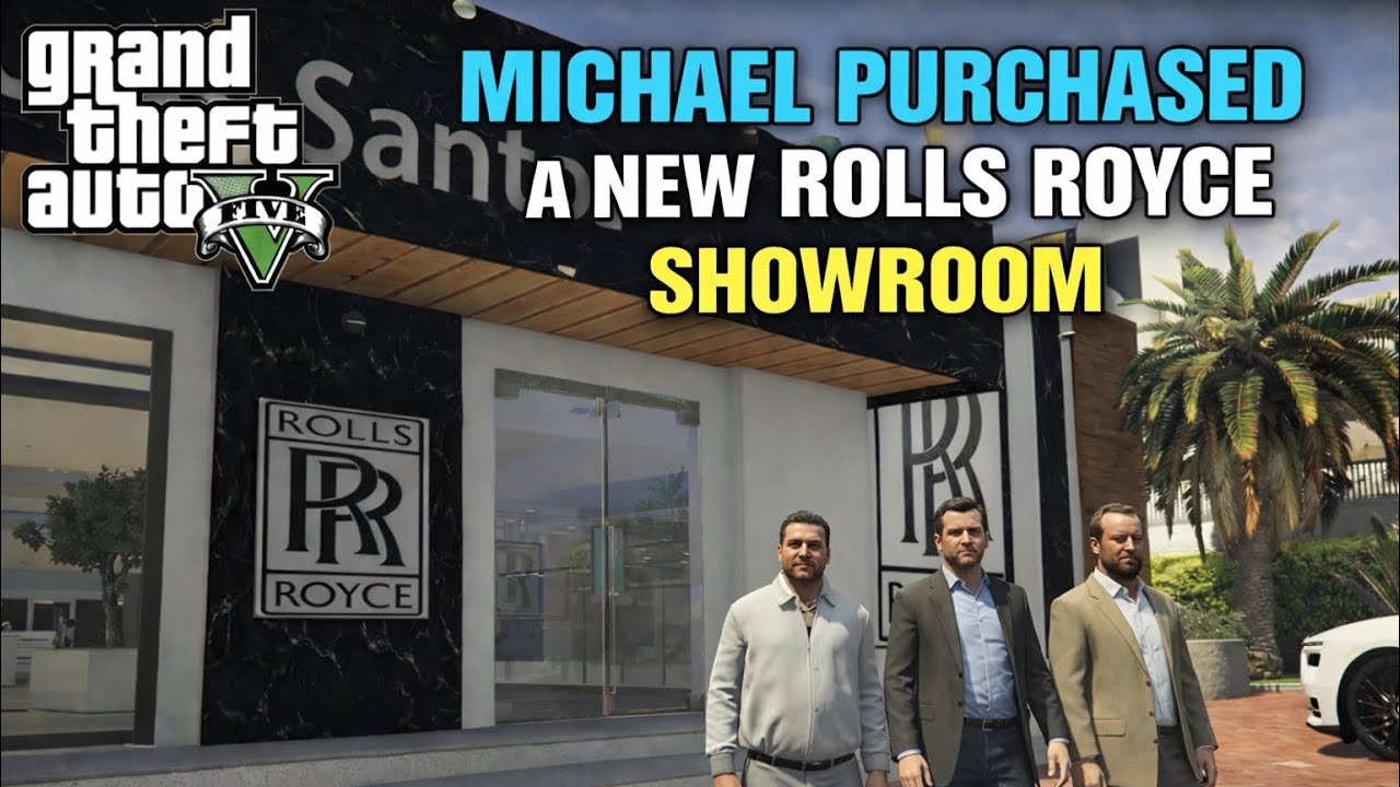 Michael purchased new rolls royce showroom😍GTA V #30