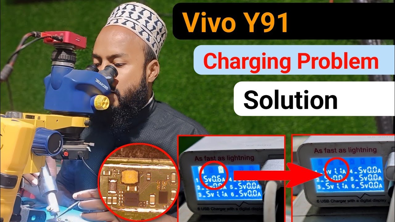 Решение проблемы с зарядкой Vivo Y91 | Vivo Y91 заряжается, но не хранится