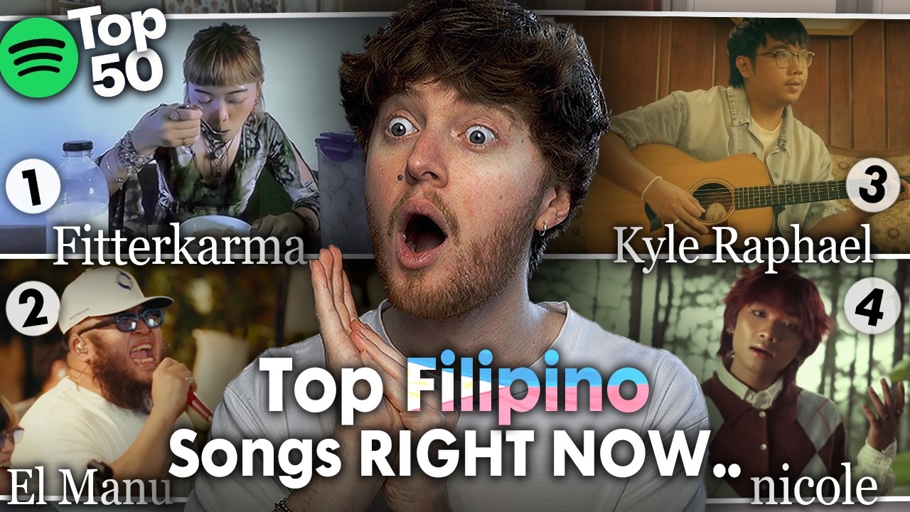 Reacting to the Filipino Music Charts! (Spotify TOP 50 - Philippines 2026)