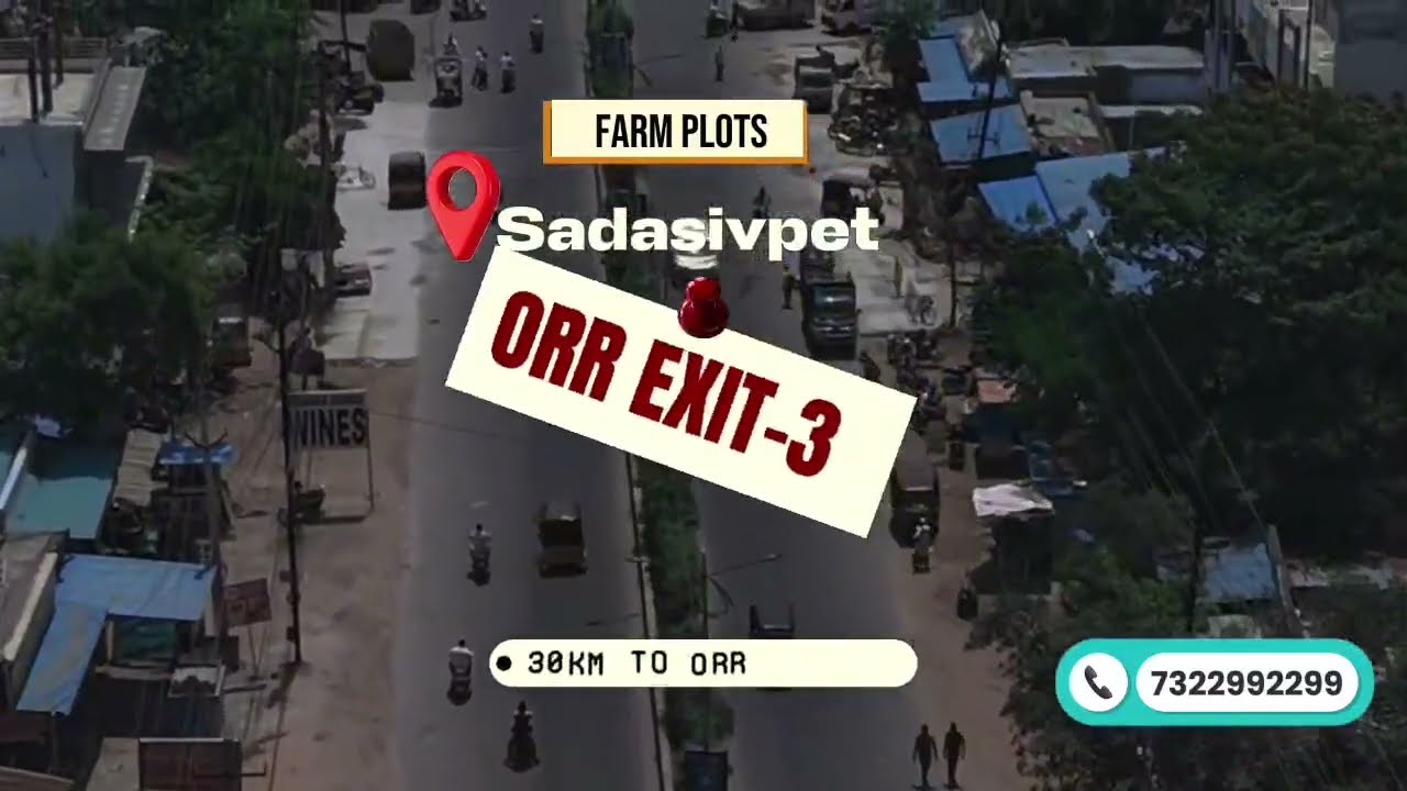 Own a Farm Retreat @ Sadashivpet | 303 & 605 Sq.Yds | Serene Location
