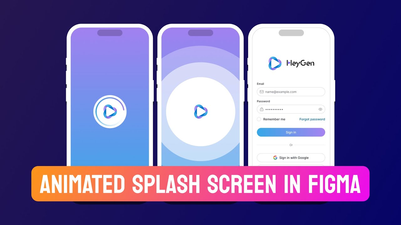 New Animated Logo Splash Screen in Figma